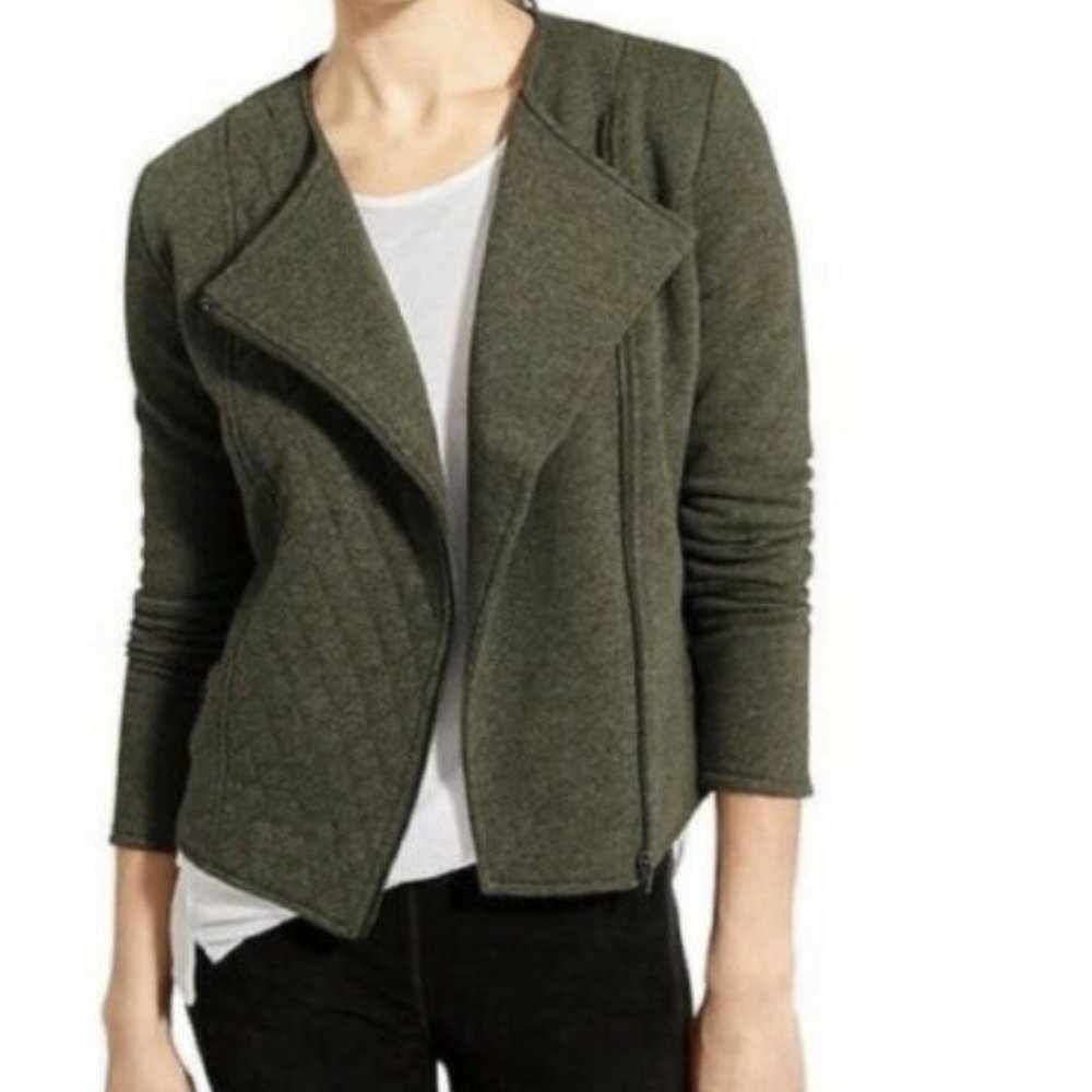 ATHLETA Belvedere Quilted Moto Jacket L